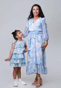 Vestido Infantil Floral Peônia
