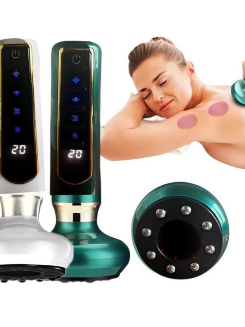 Aparelho Massageador a Vácuo com Ventosa e Infravermelho para Terapia de Sucção