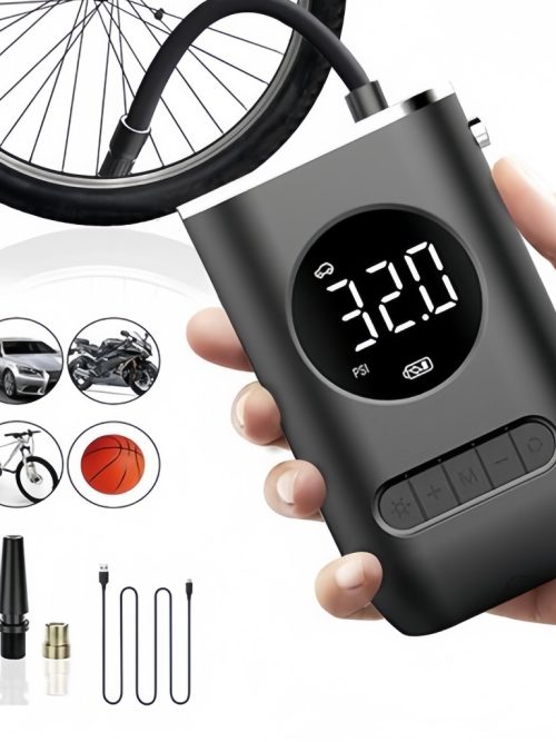 Carro Pneu Inflator Bomba De Ar Elétrica Mini Portátil Sem Fio Compressor Para Motocicleta Bicicleta