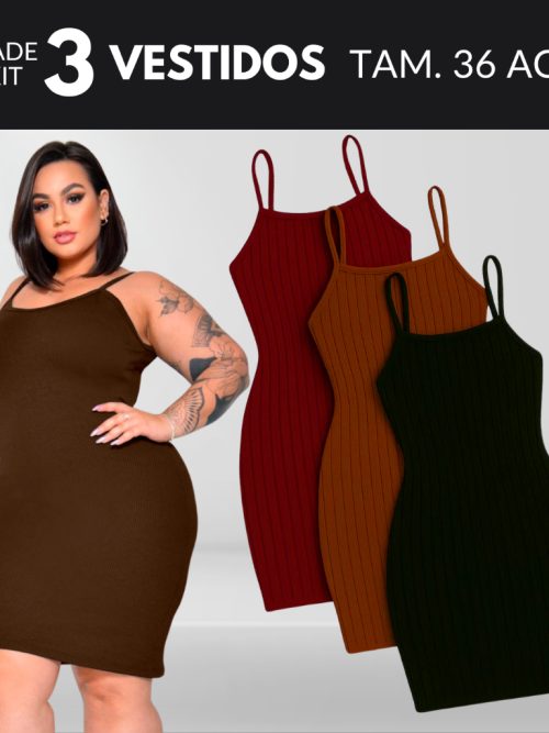 Vestido Plus Size Feminino Vestido Midi Vestido Canelado Vestidos Roupas Midsize Vestido Preto Tamanho 36 Ao 58
